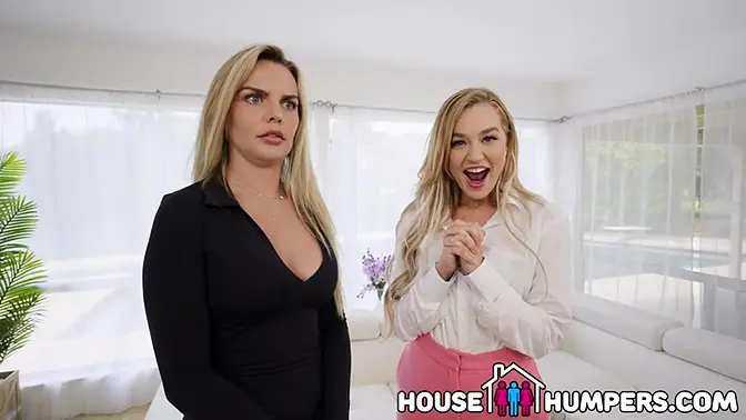 Ex-Wife and Agent Tag Team Lucky Guy in 3some