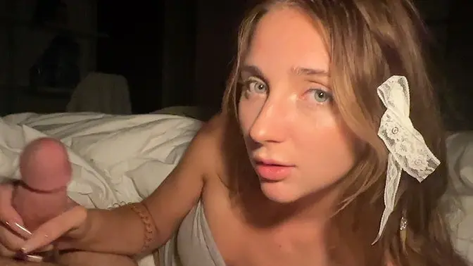 Sleepover sex with step sis Macy Meadows
