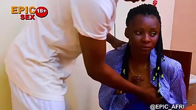 Dark party leads to ebony oral and group-sex action