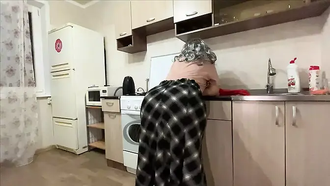 Stepson's hot milf teacher shows him how to fuck her big ass