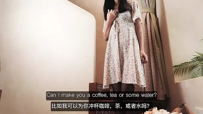 Hot babysitter strokes boss's cock and puts the moves on him