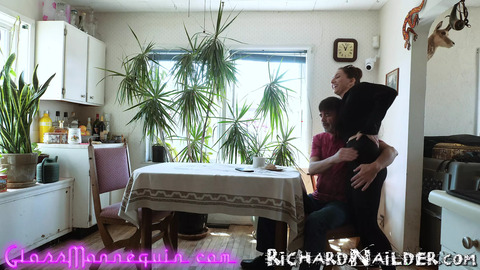 Morning sex with Andi Sky's sweaty, cheating, athletic body filled with grandpa's spunk