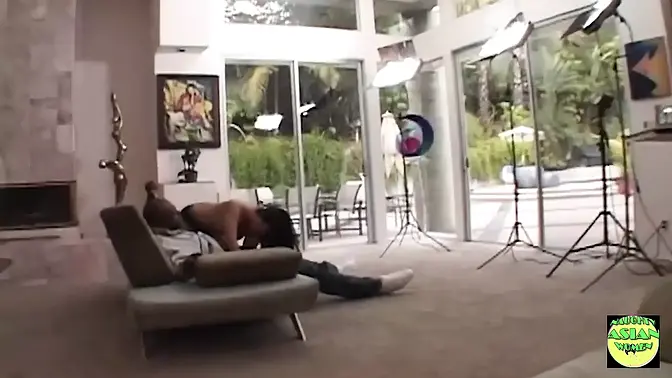 Nasty Thai Slut eats pussy and gets butt-railed by huge cock