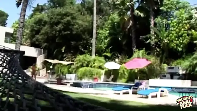 Wild blonde PAWG deepthroats and takes deep anal thrusts