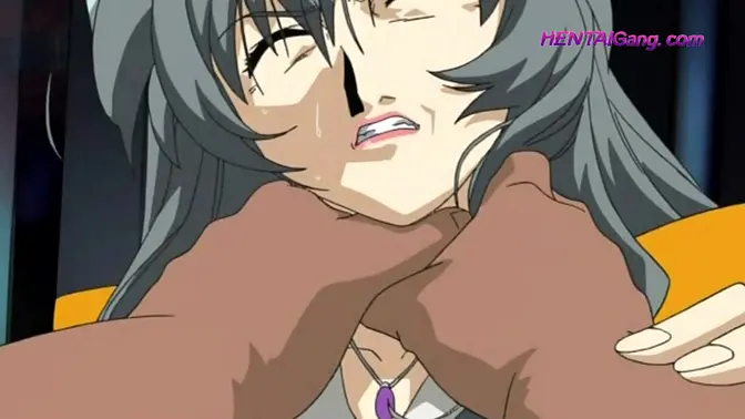 Beautiful anime girl gives blowjob to her father figure