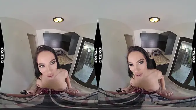 Busty teen skips work for a hardcore pounding in VR