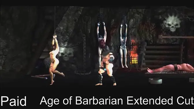 Barbarian dude gets his meat pounded in RPG steam game