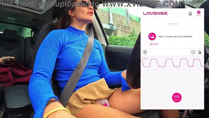 Latina babe gets her natural tits and pussy played with on camera