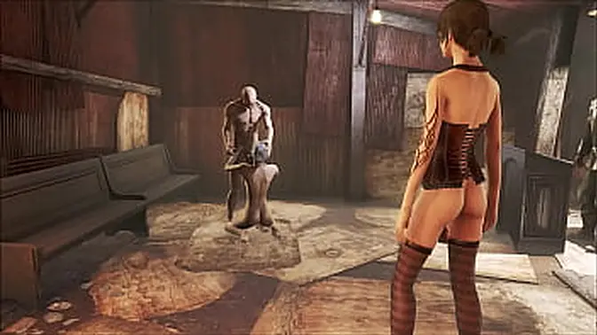 3D hentai anime group fucking with pantyhose brunette