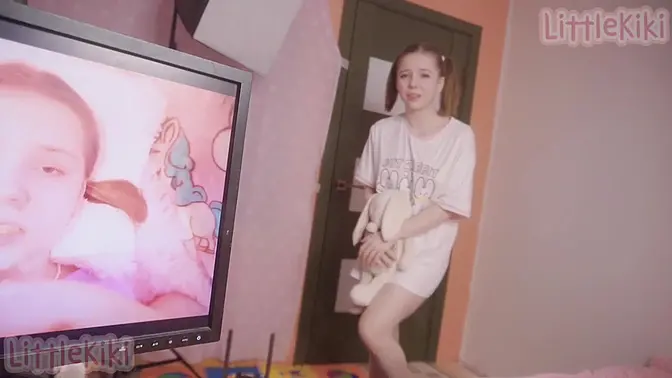 Stepdaughter Teases Stepdad with Naughty Porn Roleplay