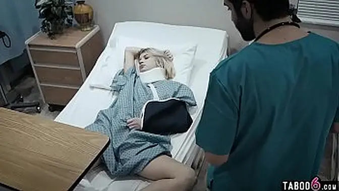 Doctor's office taboo fucking with blonde teen