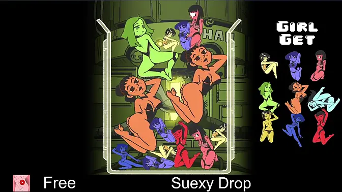 Hot alien babe drops puzzle pieces into her pussy