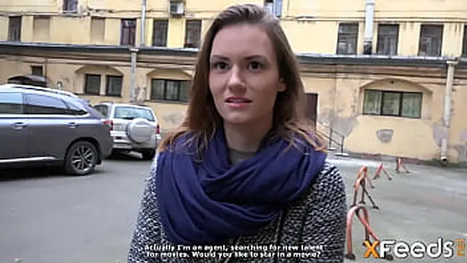 Teen Russian beauty rides cock in cowgirl and doggystyle