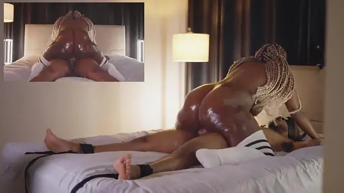 Curvy BBW rides hard and rough on top