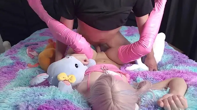 Latina submissive doll moans with pleasure