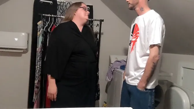 Cheating GF's mom gets deep throat & creampie