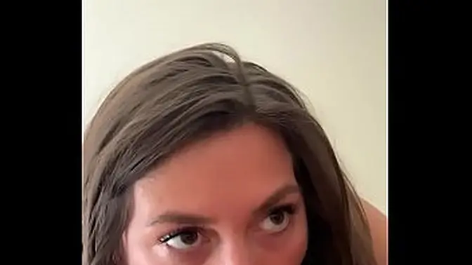 Naughty babe cheats on hubby with sloppy blowjob and cum swallow