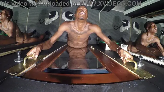 Teen slut sucks random black cocks at the gloryhole