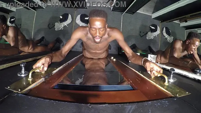 Teen slut sucks random black cocks at the gloryhole