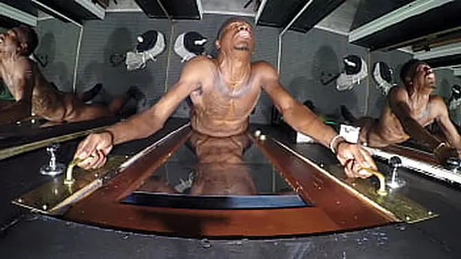 Teen slut sucks random black cocks at the gloryhole