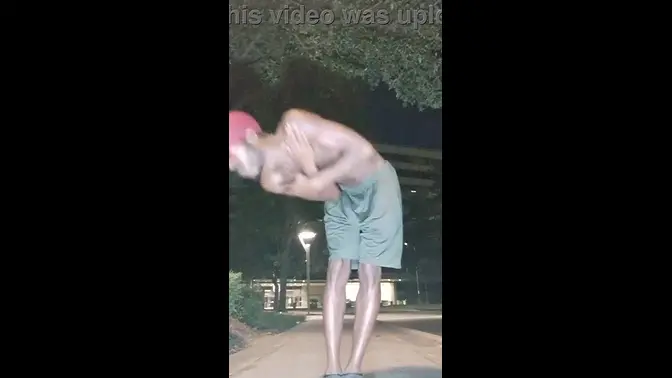 Mature bod picked up and flexed hard