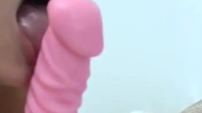 Tattooed brunette lesbo eats pussy after dildo play