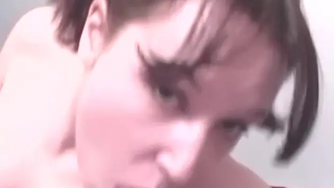 Pigtailed Babe Sucks and Fucks Big Cock in 1st Porno