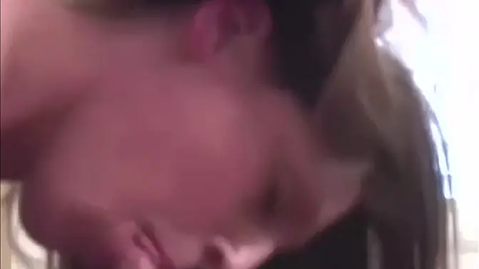 Teen GF swallows cum after deep blowjob and handjob