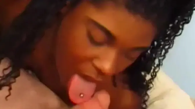 Naughty black cowgirl rides big cock doggystyle