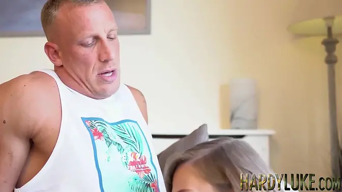 British hottie with tattoos gets fingered and gives a blowjob