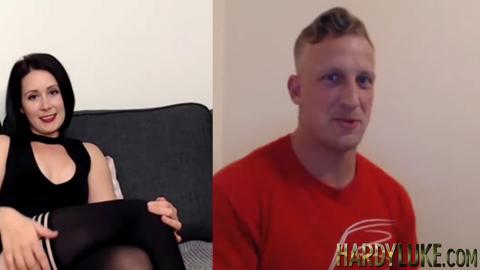 British MILF double webcam pussy play and jerking off