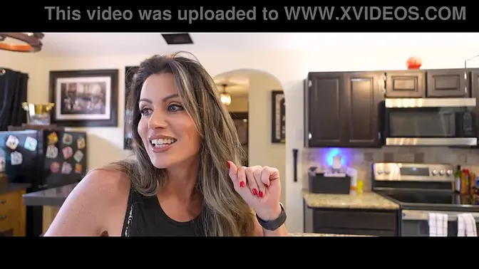 Sexy milf Coco Vandi strips and plays poker