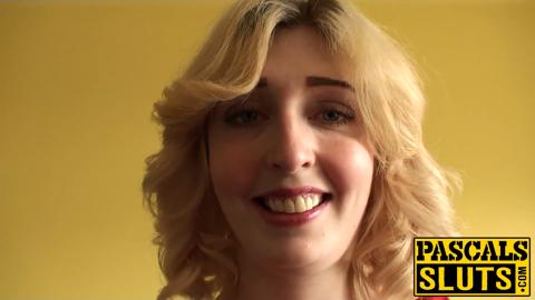 Blonde Jessica Jensen is submissive slut who loves big cocks