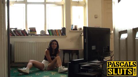 Teen slut punished and ravaged by alpha man