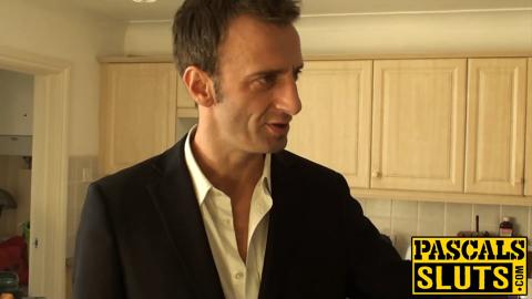 Chubby Isabel Dean gets pounded by Pascal White after throat action