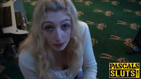 British blondie Jessica Jensen dominated by hunk Pascal