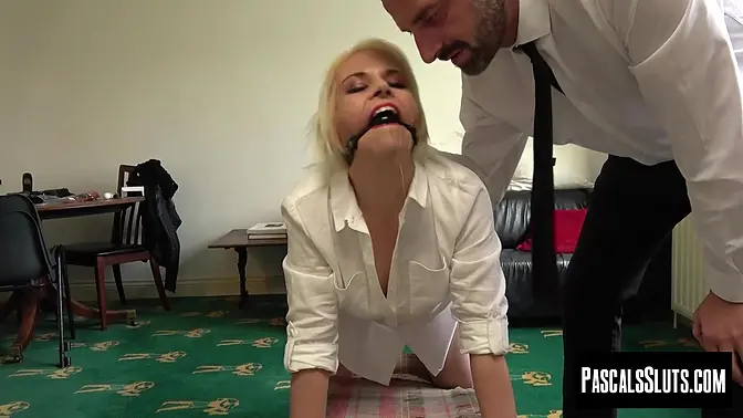 Tattooed British MILF Skylar Squirts takes a rough fucking