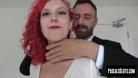 Sweet redhead Charlie Ten squirts while master Pascal White demolishes her pussy