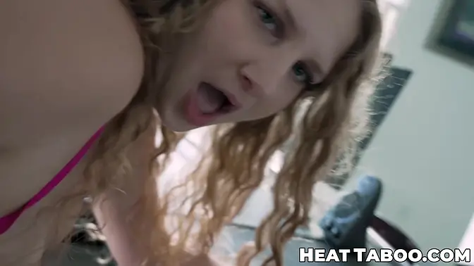 Dirty Just The Tip game with my naughty stepdaughter Ivy Andrews