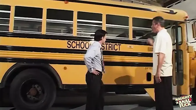 Mature Guy and Lucky Male Gang Up on Green-Eyed Babe