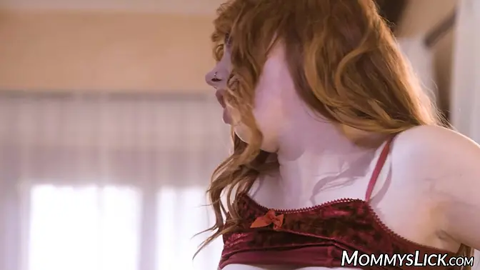 Redhead teen Arietta and brunette Freya bangs MILF milf