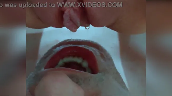 Domina forces housewife to drink piss from her pussy