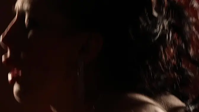 Brunette babe gets fingered and gives sensual BJ before anal