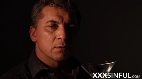 Steve Q dives into Lady Gang′s mouth and tight twat for a deep ride