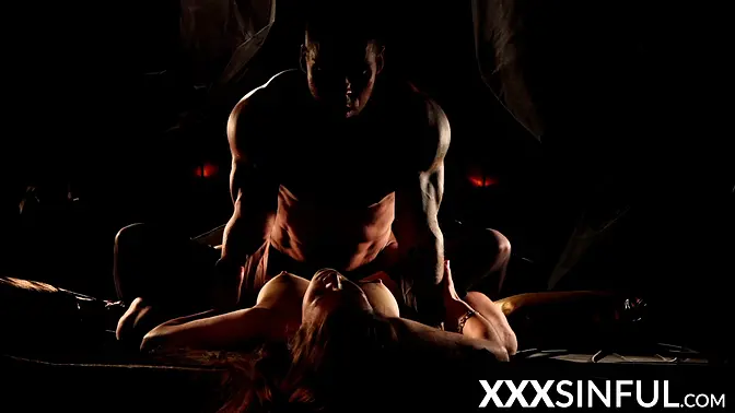 Tantalizing girl enjoys passionate sex with handsome guy