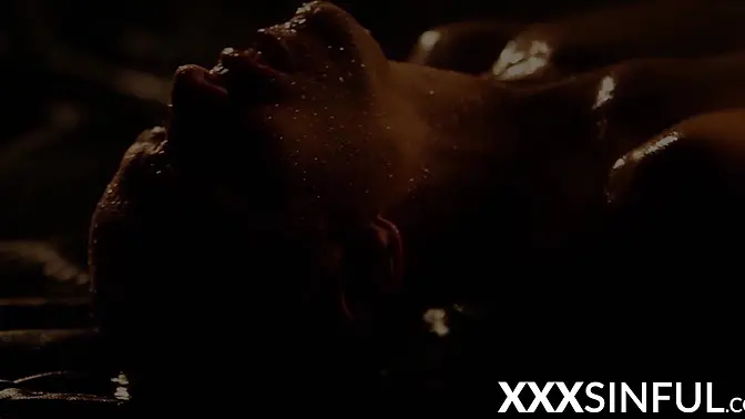 Babe moans with sensual outdoor blowjob and fuck