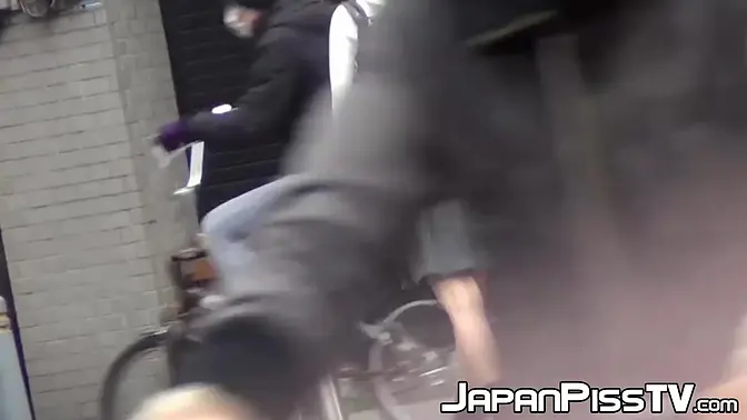 Hidden camera captures Japanese women peeing in toilet