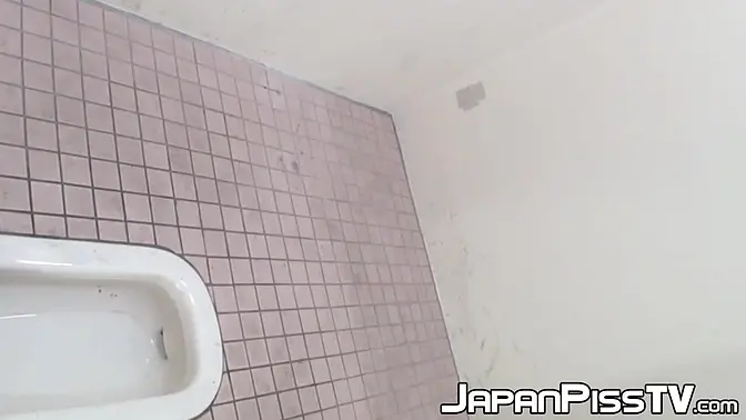 Japanese babes moan and pee in public
