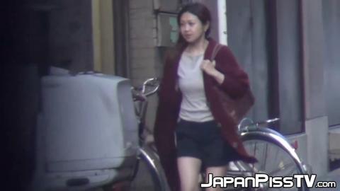 Hot hidden clips of Japanese girls in a public restroom