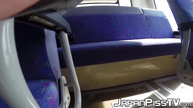 Hidden Cam: Asian Babe Pissing in Public Transport